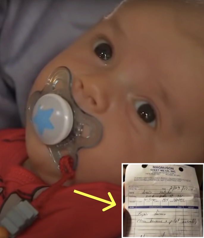 Father Hires Repairman To Fix Broken Furnace, Sees Stunning Note About His Baby On The Bill