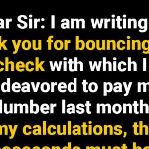 Elderly Woman Sends Brilliant Letter To Bank After They Let Her Check Bounce?