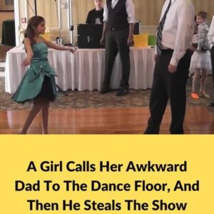 Heartwarming Moment: Girl Invites Awkward Dad To Dance, Then He Steals The Show