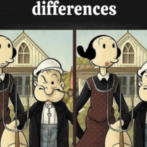 Only people with an IQ 140 care find all the 5 differences.