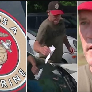 Proud Marine Dad Put A Sticker On His Car, But He Had No Idea What Was Waiting For Him