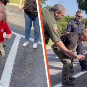 5-Year-Old Daughter of Fallen Officer Gets the Sweetest Police Escort to Her 1st Day of Kindergarten