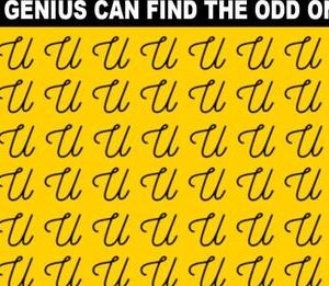 92% Of People Can’t Find The Odd Letter Out..!!