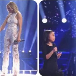 The superstar asks a little girl to sing “You Raise Me Up”. Seconds later, the girl brings down the house