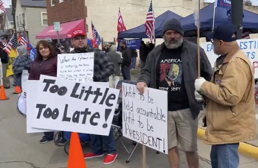 WATCH: East Palestine Residents Greet Biden With Boos And Signs: ‘Too Little, Too Late’