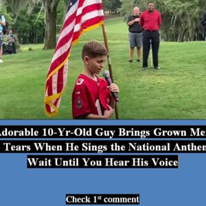 Adorable 10-Yr-Old Guy Brings Grown Men to Tears When He Sings the National Anthem, Wait Until You Hear His Voice