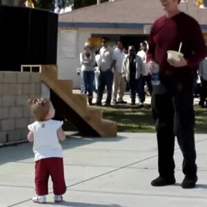 He Challenges Toddler to Dance Off but Her Moves Steal the Show