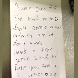 Wholesome All-Around: Restaurant Worker Writes Sick Patron A Note, Patron Leaves Touching Review In Response.