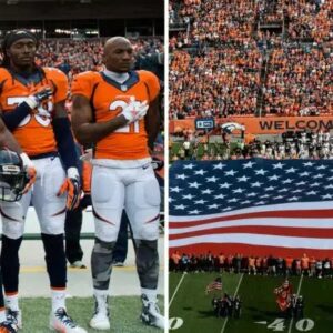 Broncos Team Chooses to Stand for the Flag Instead of Kneeling in Latest Game