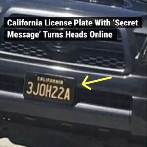 California License Plate With ‘Secret Message’ Turns Heads Online