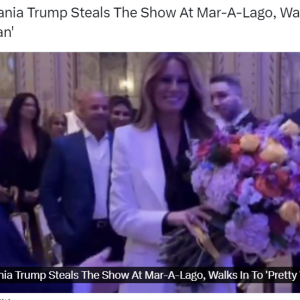 Watch: Melania Trump steals the show at Mar-A-Lago, walks in to ‘Pretty Woman’