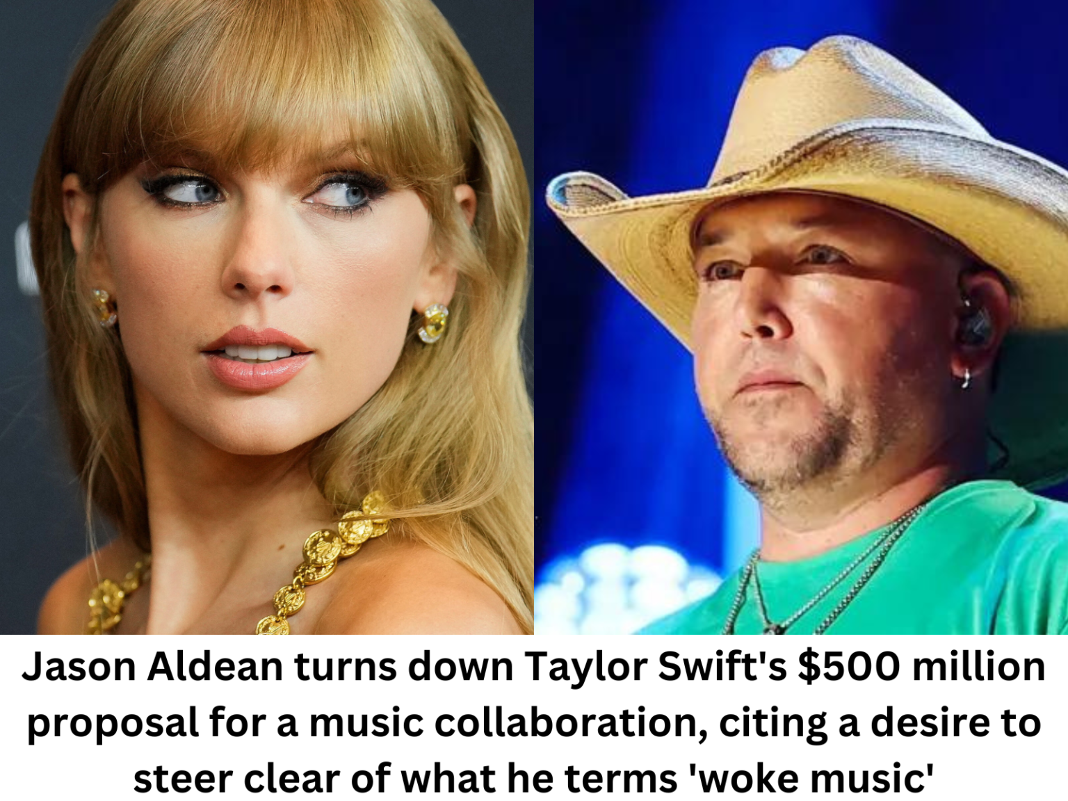 Aldean Dials Down Collaboration: Swift’s ‘Woke Music’ Not His Cup of Tea