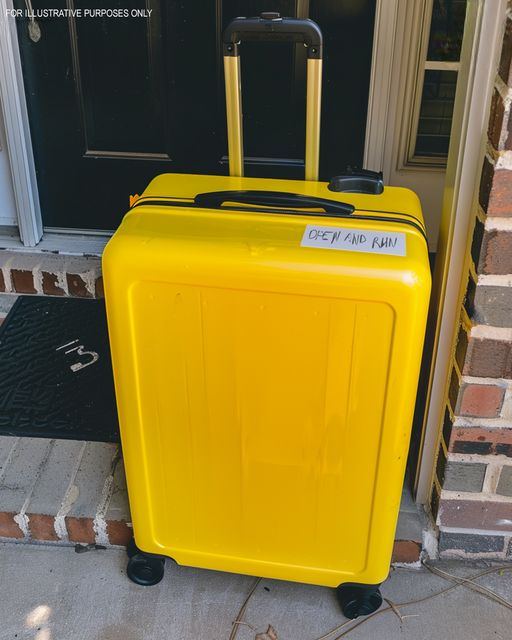 I Returned Home to Find a Big Yellow Suitcase on My Doorstep with a Note – When I Opened It, I Went Pale