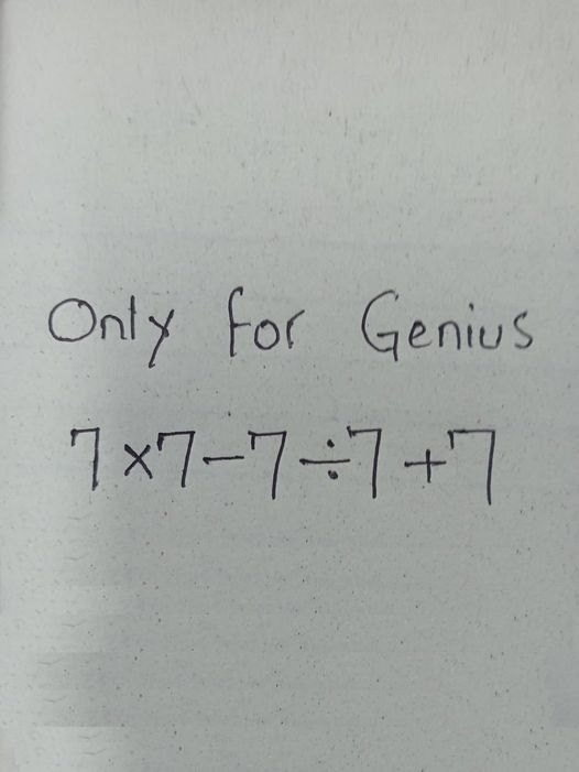 You’re a genius if you can provide the correct answer in 10 seconds.