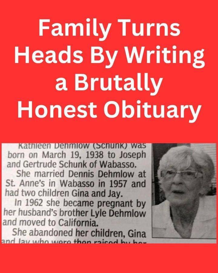 They Tore Mom Down When Writing Her Obituary