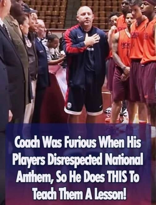 Coach Was Furious When His Players Disrespected National Anthem, So He Does THIS To Teach Them A Lesson!(VIDEO)