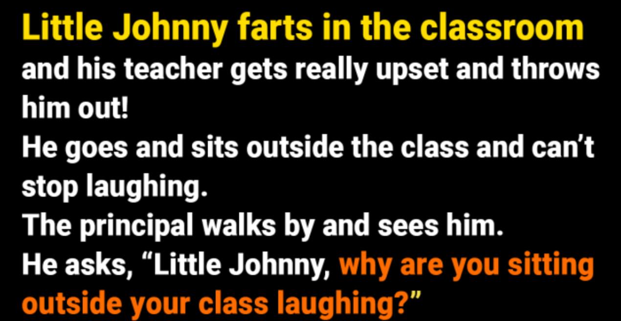 Little Johnny In The Classroom.