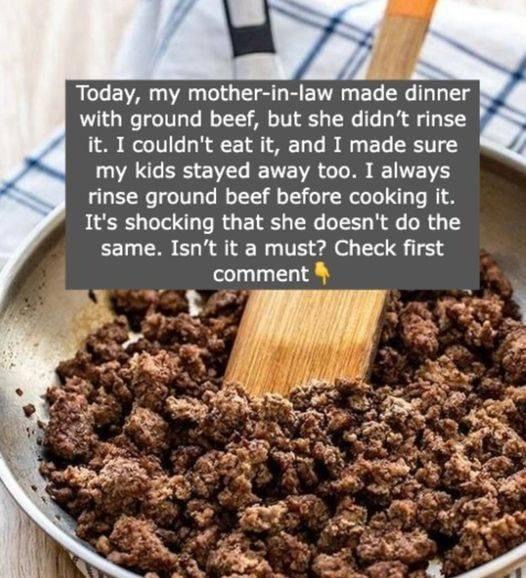 Should You Rinse Ground Beef?