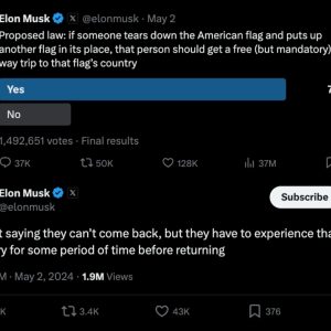 Elon Musk Has A Simple Solution For People Who Replace American Flag With Another Country’s Flag! See it Below