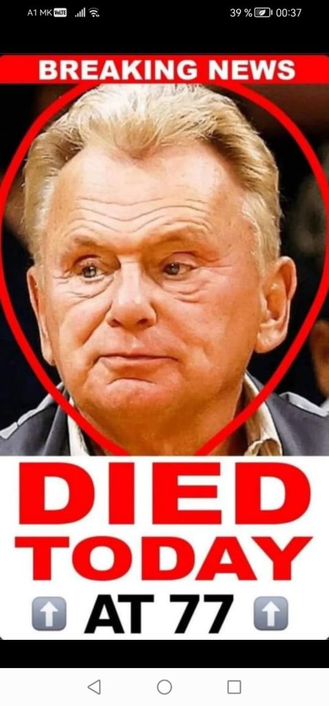 Pat Sajak discusses his health problems. He believed he was going to die from the pain