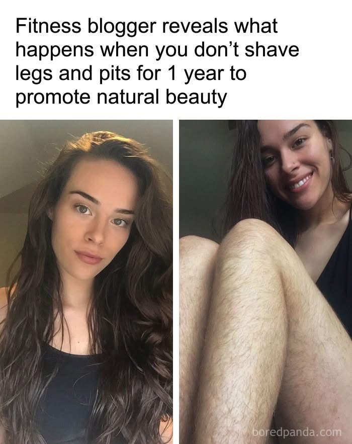 Fitness Blogger Reveals What Happens When You Don’t Shave Legs And Pits For 1 Year To Promote Natural Beauty